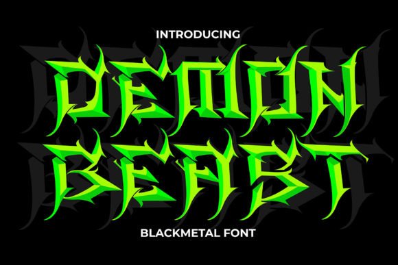 Demon Beast: The Ultimate Font for Dark, Menacing Designs
