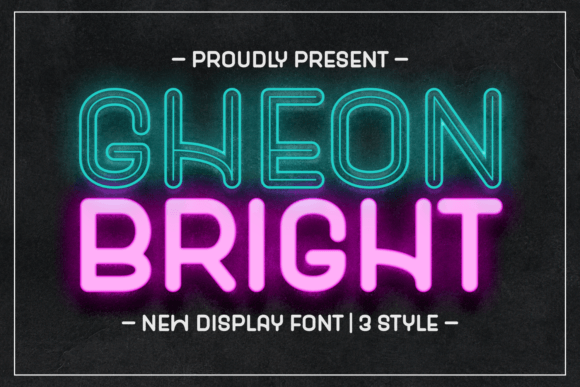 Gheon Bright: A Playful Display Font for Joyful Designs