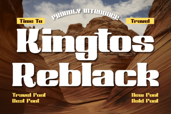 Kingtos Reblack: The Bold Display Font for Modern Creators