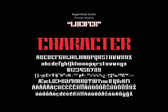 Lucifer: A Modern Display Font for Bold Branding