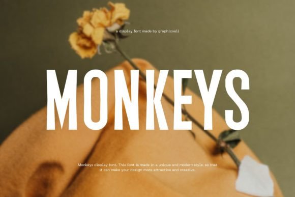 Monkeys: A Sleek Display Font for Modern Design