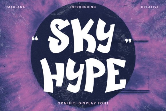 Sky Hype: The Fun Display Font for Bold Designs
