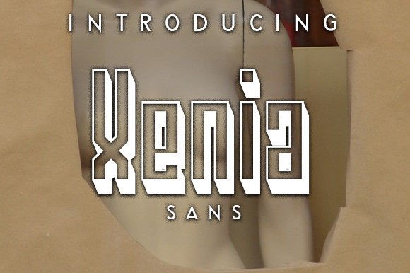 Xenia: A Blocky 3D Typeface for Bold Visual Impact